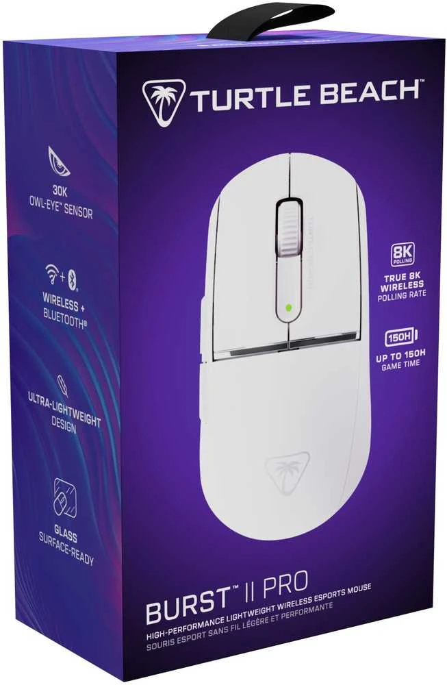 Turtle Beach Burst II Pro belaidė žaidimų pelė | Balta