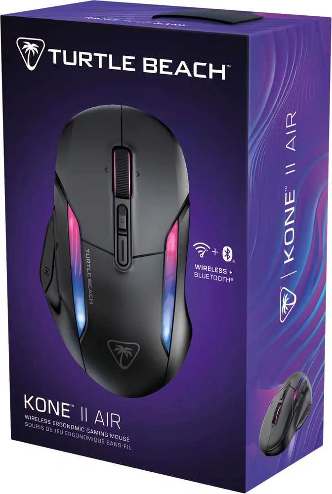 Turtle Beach Kone II Air Belaidė RGB Žaidimų Pelė | Juoda