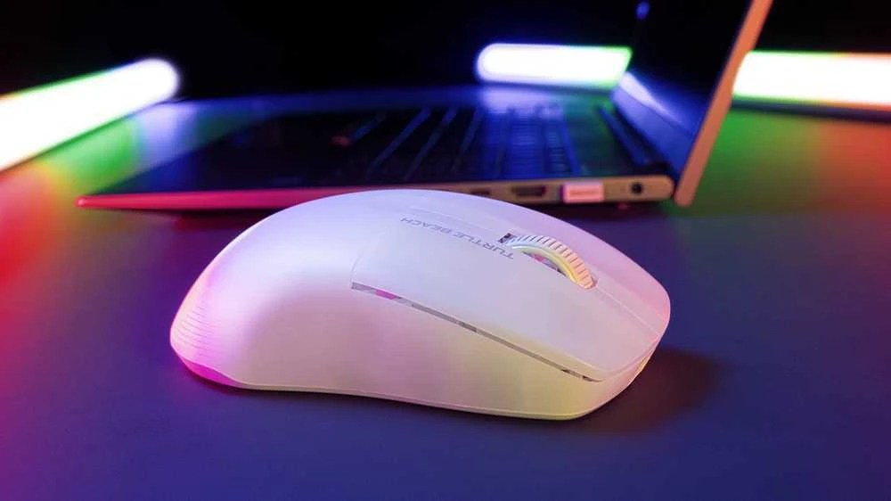 Turtle Beach Pure Air RGB balta belaidė pelė | 26000 DPI