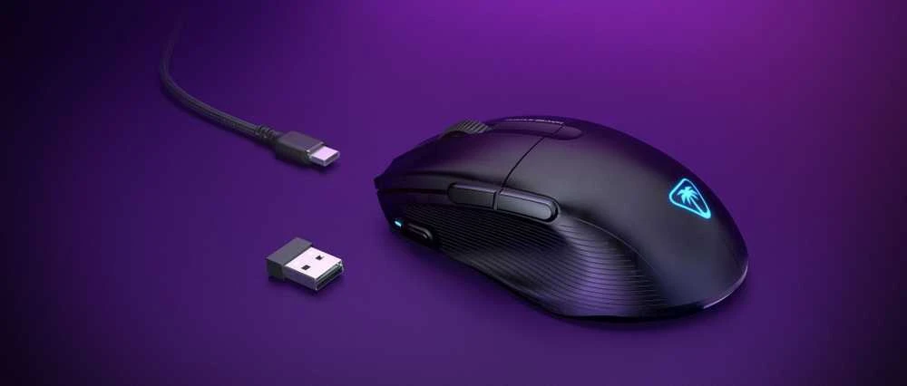 Turtle Beach Pure Air RGB juoda belaidė pelė | 26000 DPI