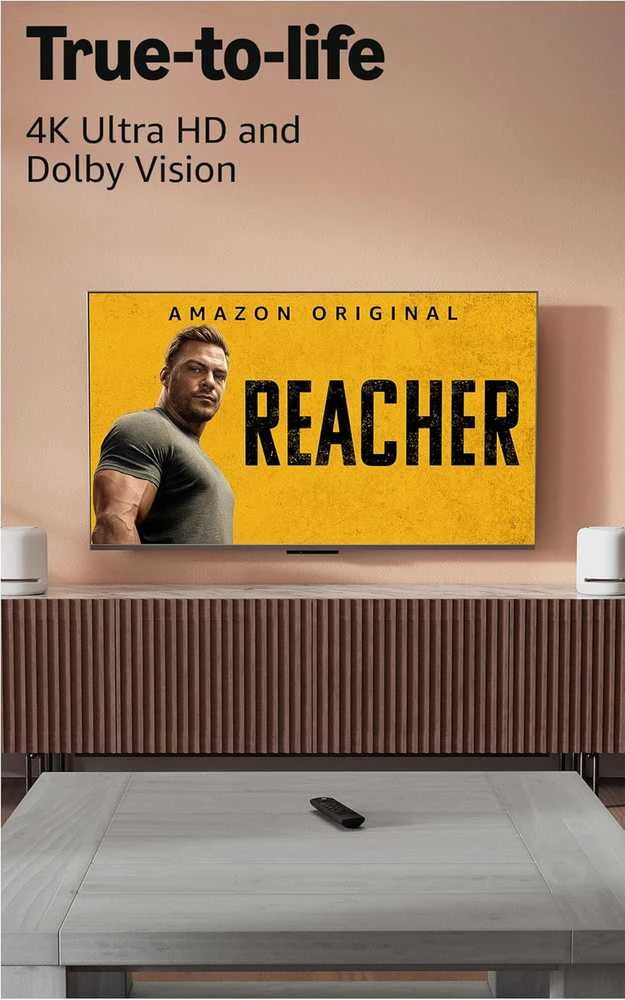 Vaizdo grotuvas „Amazon Fire TV Stick 4K Plus“ su „Wi-Fi 6“ palaikymu ir transliacija „Dolby Vision“ / „Atmos“ bei HDR10+ formatais