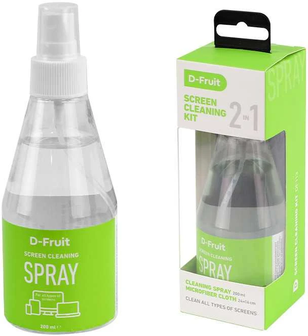 Valiklis D-Fruit ekrano valymo rinkinys DF113 200ml