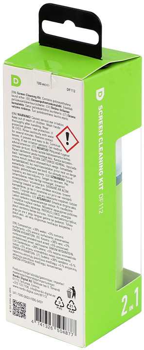 Valiklis D-Fruit ekrano valymo rinkinys DF112 120ml