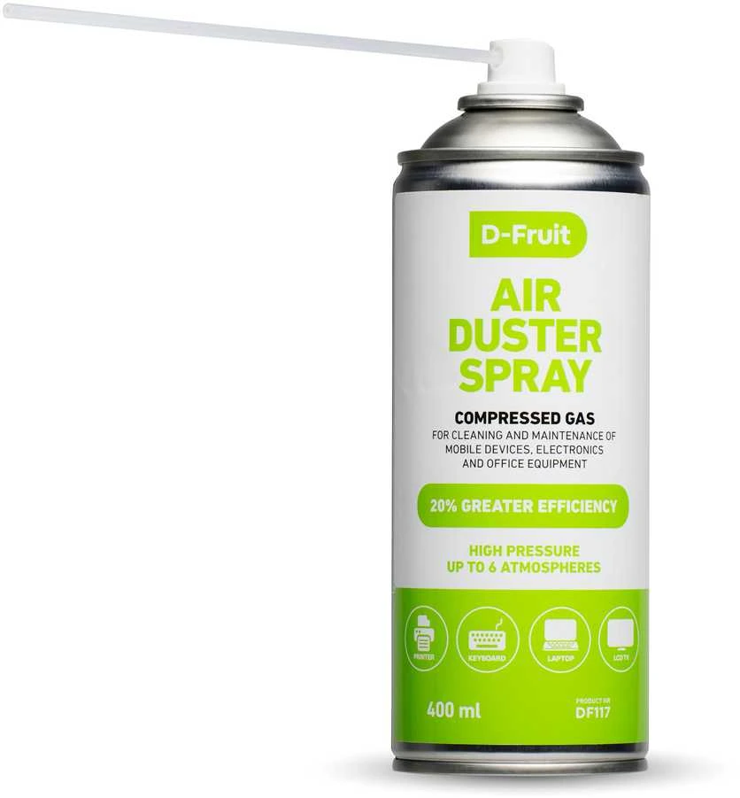 Valiklis D-Fruit suspaustas oras DF117 400ml