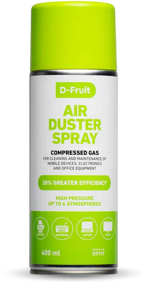 Valiklis D-Fruit suspaustas oras DF117 400ml