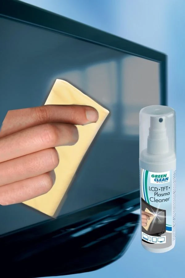 Valiklis Green Clean Žalias Clean Ekrano valymo rinkinys - Žalias valymo LCD/TFT rinkinys su mikropluošto šluoste ir tirpalu