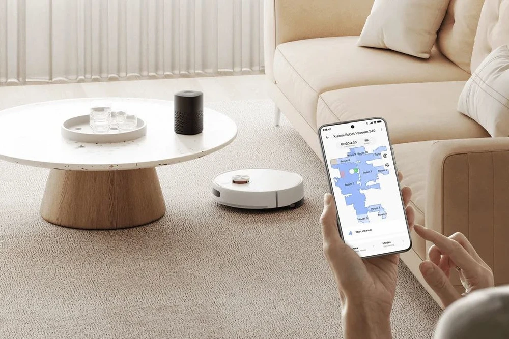 Dulkių siurblys - robotas Xiaomi S40 EU, baltos spalvos