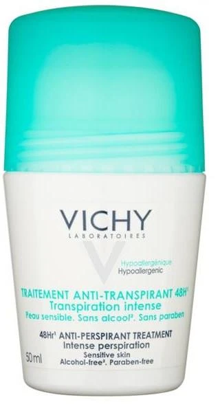 Rutulinis dezodorantas - antiperspirantas Vichy Intense Roll On 48H, 50 ml