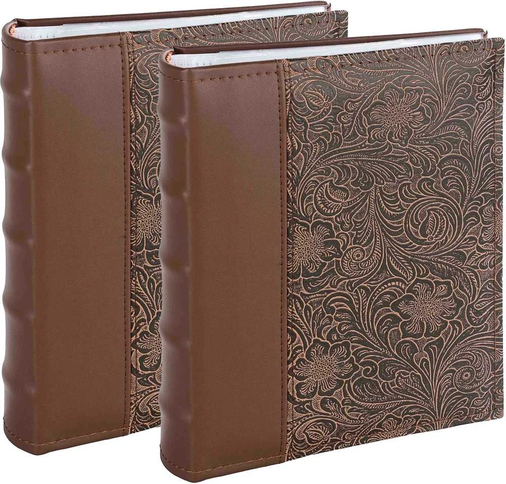 Nuotraukų rėmelis Victoria Collection Albumas B 10x15/200M Gėlė-4, ruda 2vnt