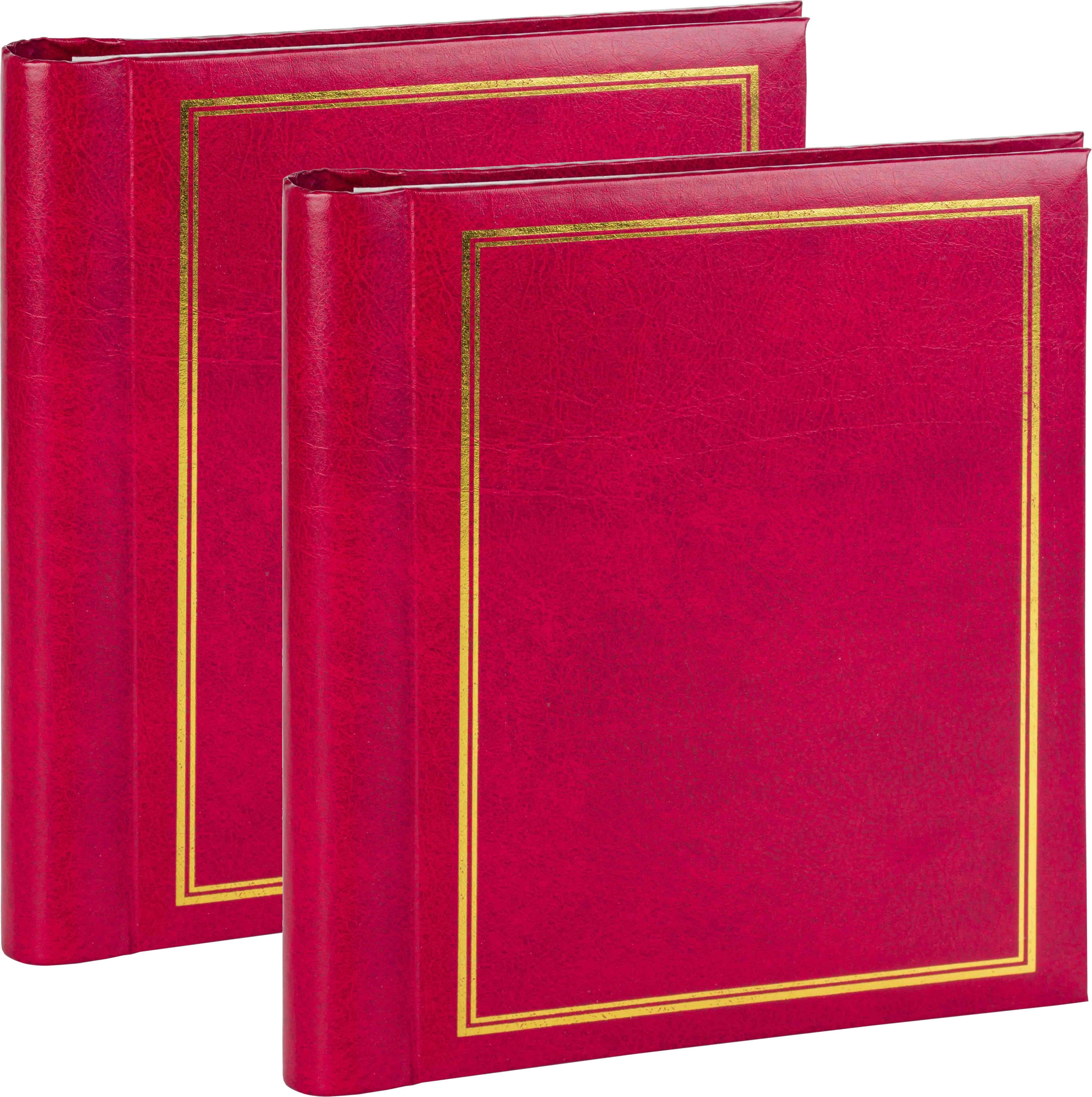 Nuotraukų rėmelis Victoria Collection Albumas SA60S Magnetic 60psl Classic, raudonas 2vnt