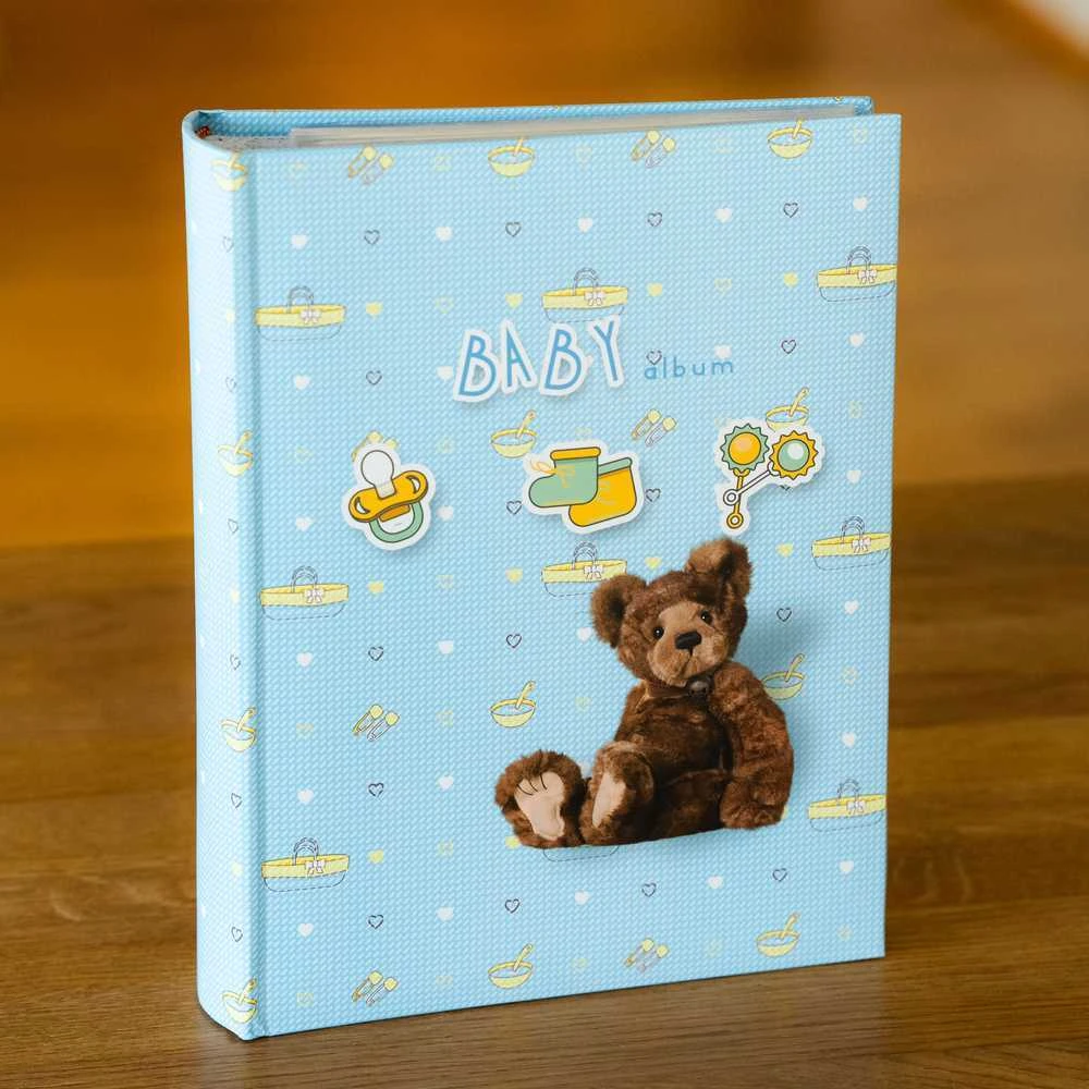 Nuotraukų rėmelis Victoria Collection Albumas B 10x15/200M Baby 3, mėlynas