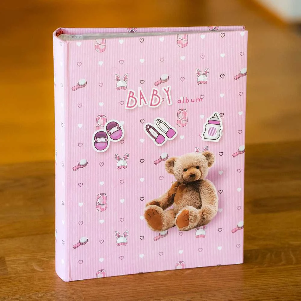 Nuotraukų rėmelis Victoria Collection Albumas B 10x15/200M Baby 3, rožinė