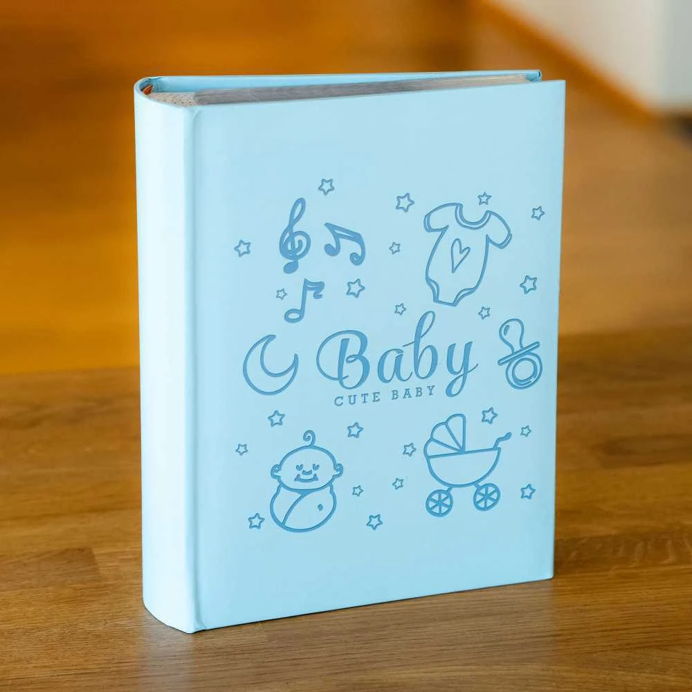 Nuotraukų rėmelis Victoria Collection Albumas B 10x15/300M-2 Baby 4, mėlynas
