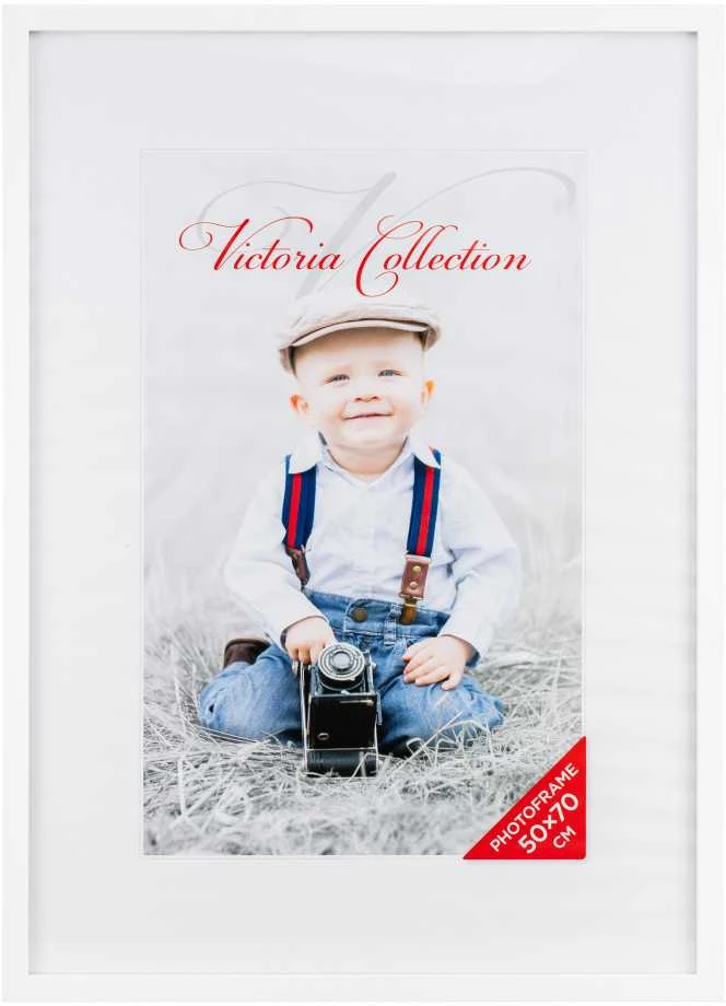Victoria Collection Cubo nuotraukų rėmelis 50x70, baltas (VF2274)