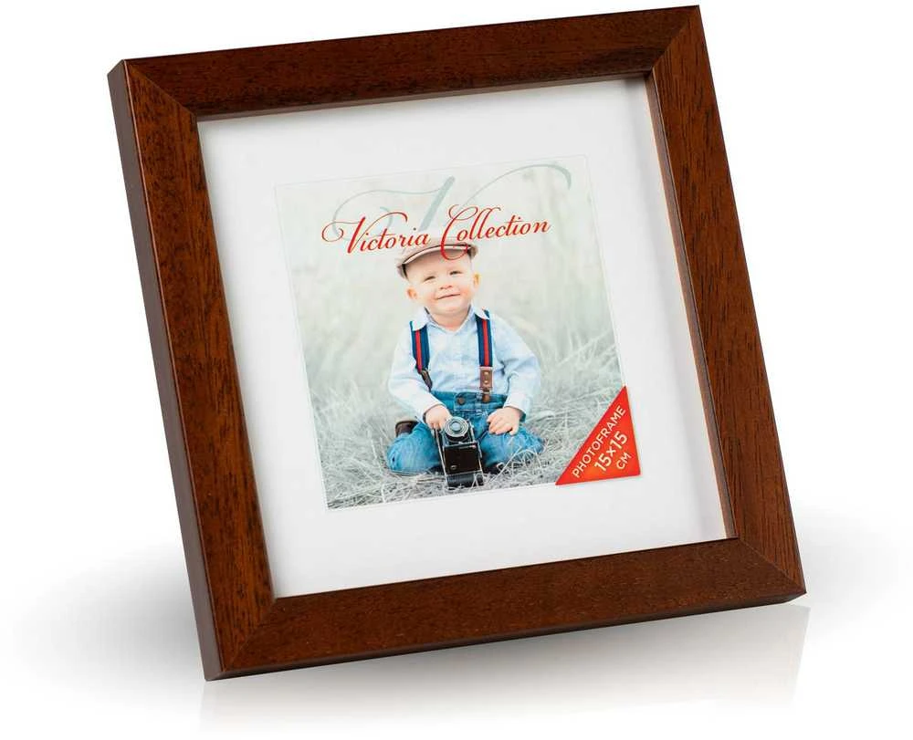 Victoria Collection Cubo nuotraukų rėmelis 15x15, ruda (VF2277)