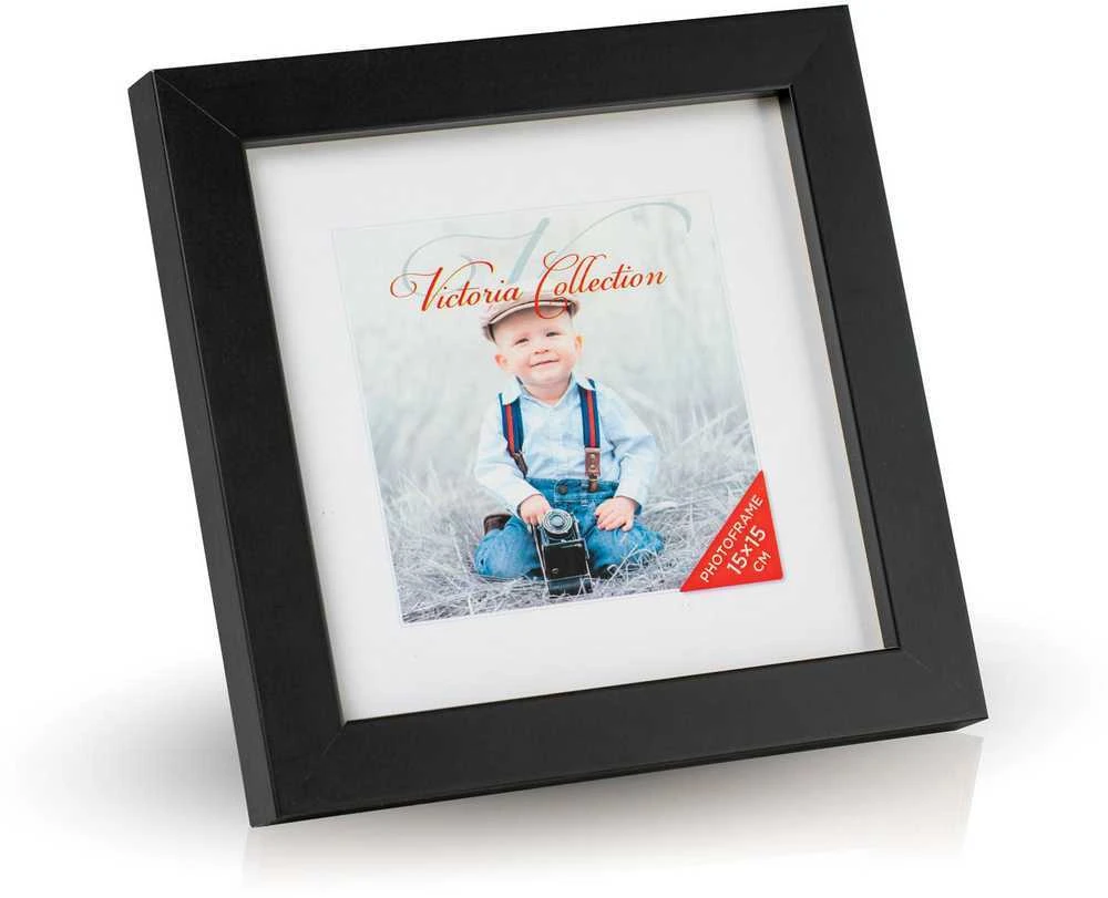 Victoria Collection Cubo nuotraukų rėmelis 15x15 juodas (VF2275)