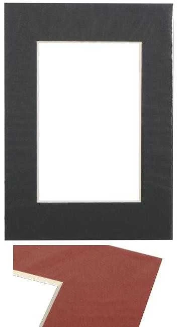 Nuotraukų rėmelis Victoria Collection Passepartout 15x21, juodas
