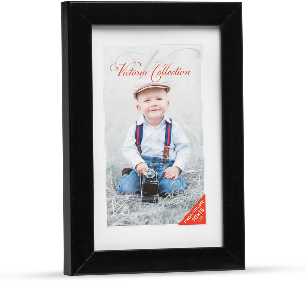 Nuotraukų rėmelis Victoria Collection Photo frame Action 1 10x15, juodas