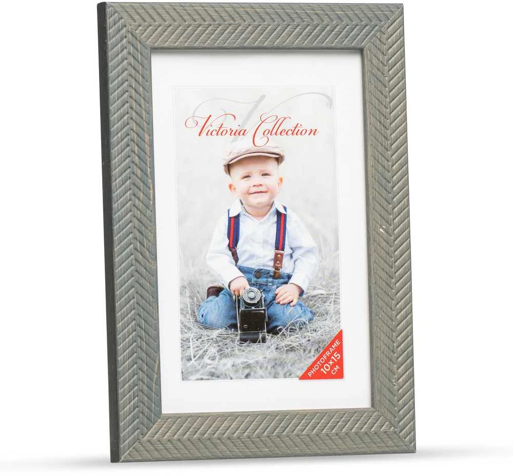 Nuotraukų rėmelis Victoria Collection Photo frame Action 3 10x15, pilkas