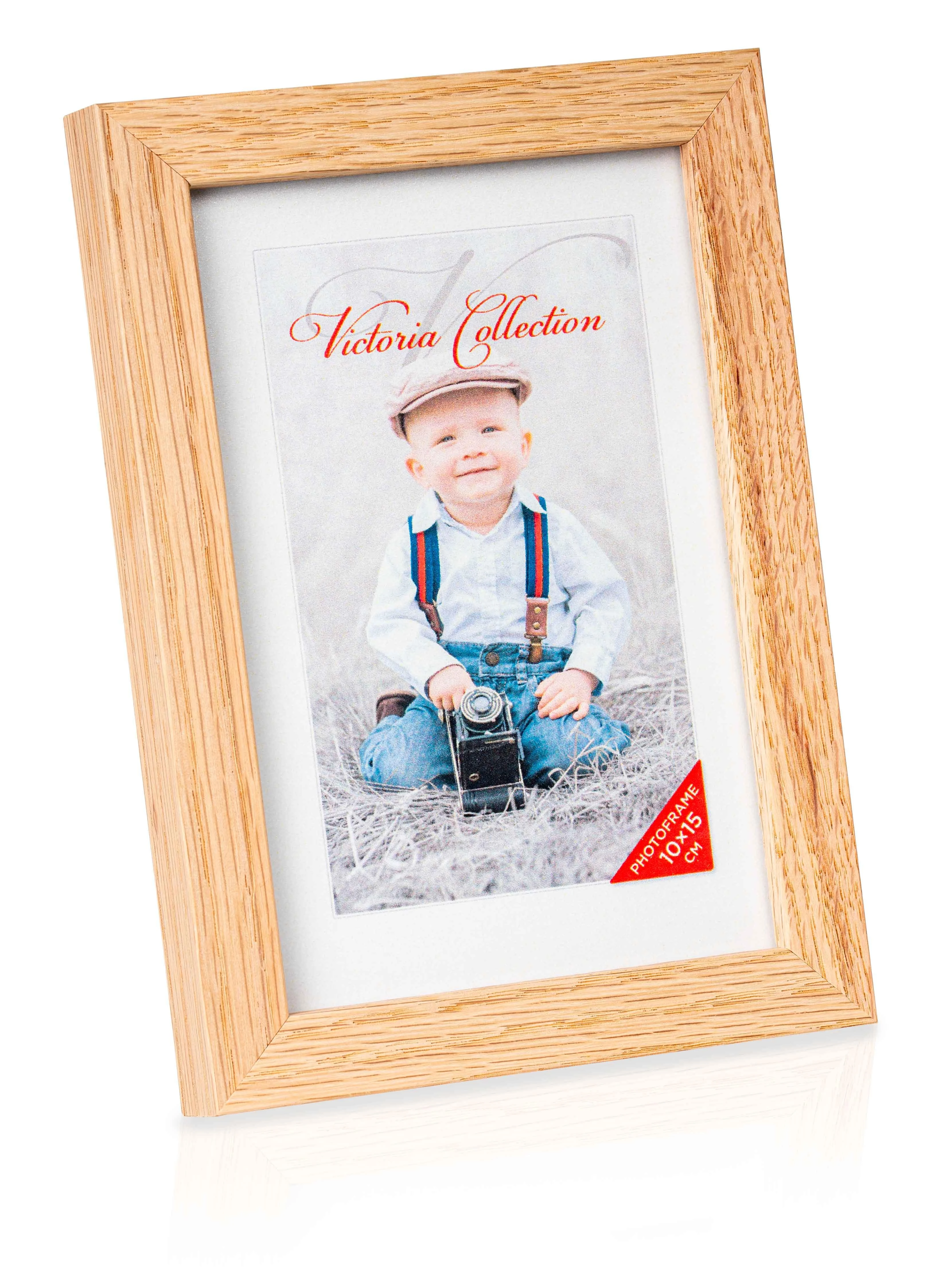 Victoria Collection Nuotraukų rėmelis Ąžuolinis 10x15cm matinis stiklas