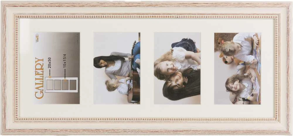 Victoria Collection Nuotraukų rėmelis Verona Gallery 20x50/4/10x15 (VF2506), smėlio spalvos
