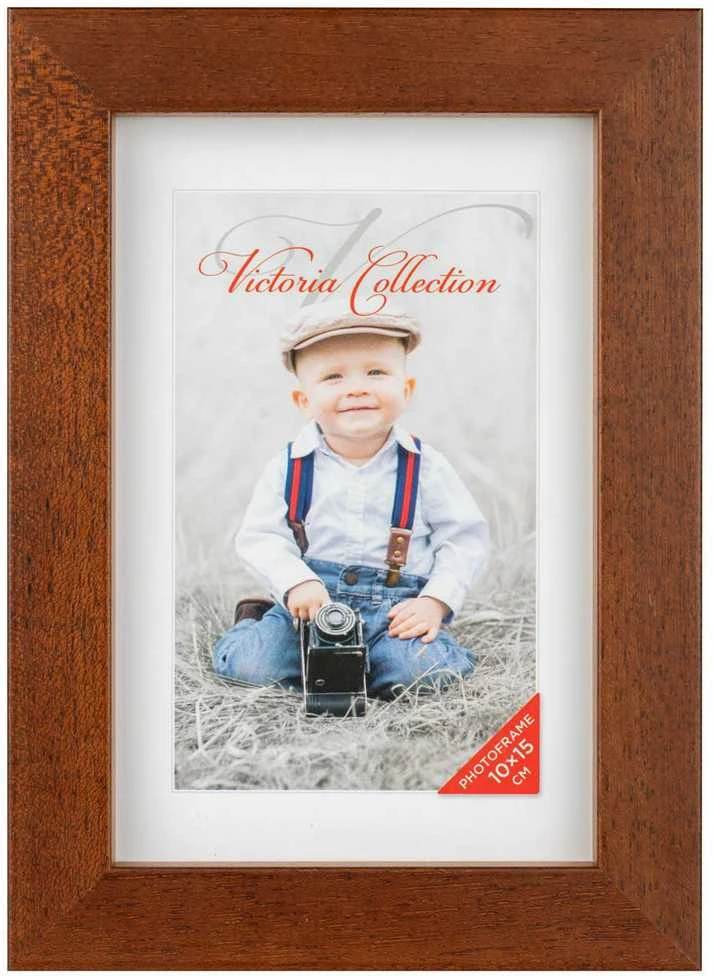 Victoria Collection Cubo nuotraukų rėmelis 10x15, ruda