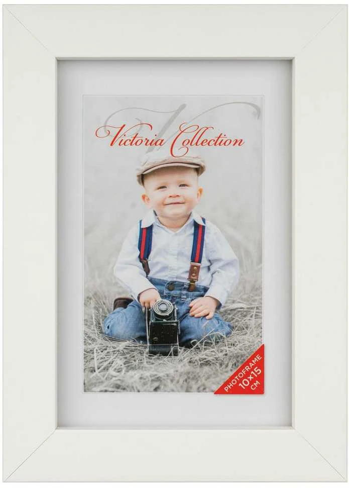Victoria Collection Cubo nuotraukų rėmelis 10x15, baltas