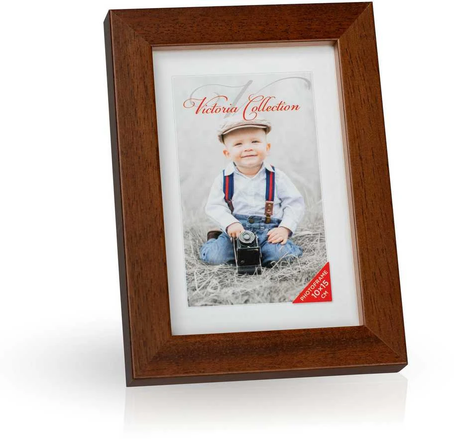 Victoria Collection Cubo nuotraukų rėmelis 10x15, ruda