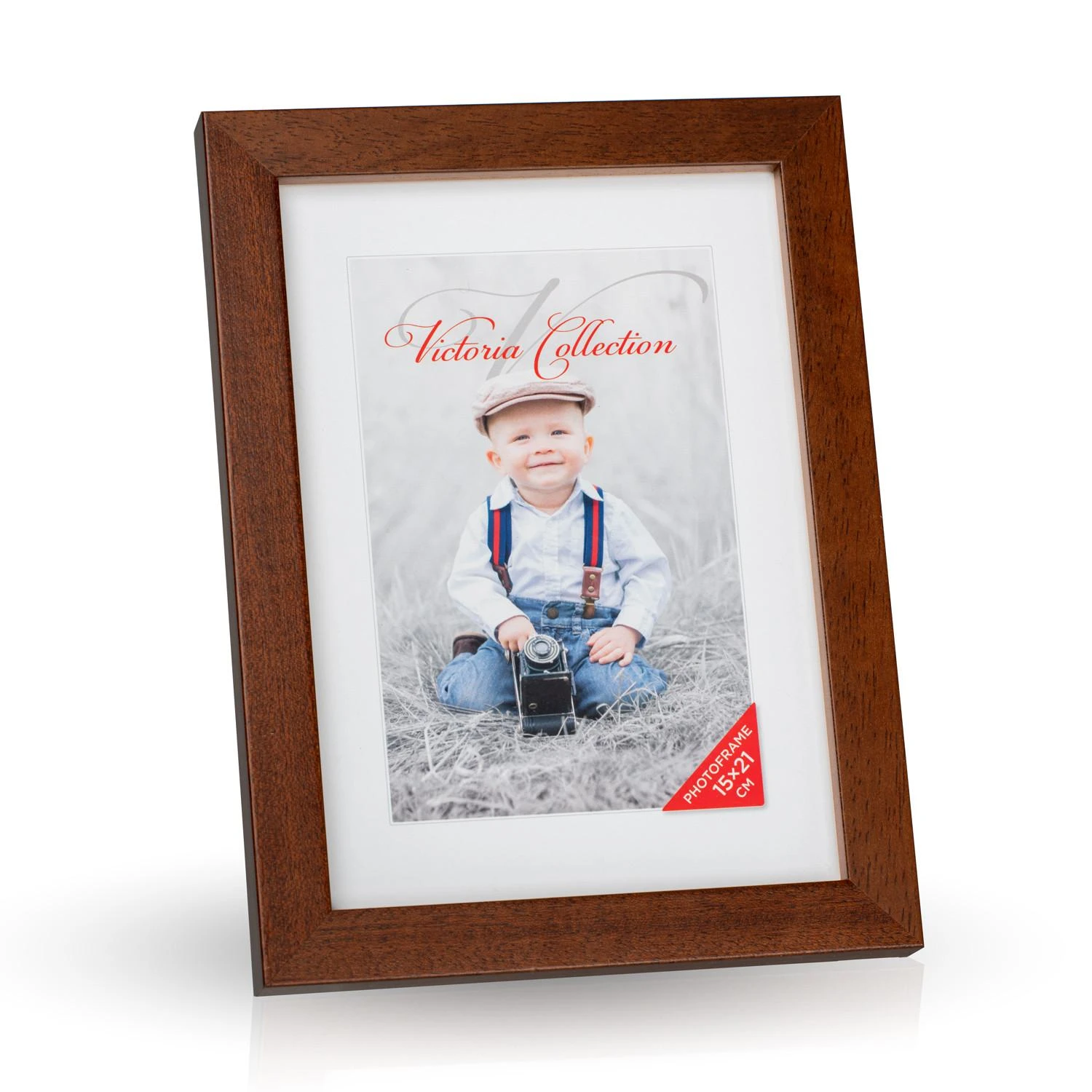 Victoria Collection Cubo nuotraukų rėmelis 15x21, ruda