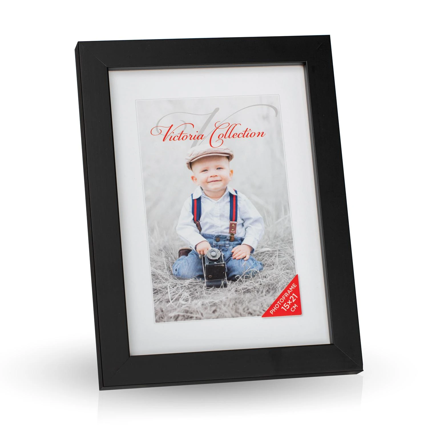 Victoria Collection Cubo nuotraukų rėmelis 15x21, juodas