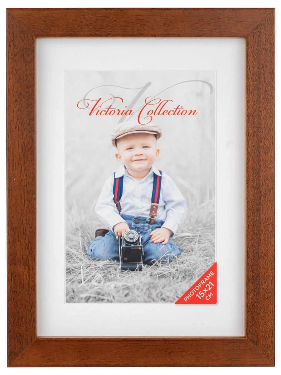 Victoria Collection Cubo nuotraukų rėmelis 15x21, ruda