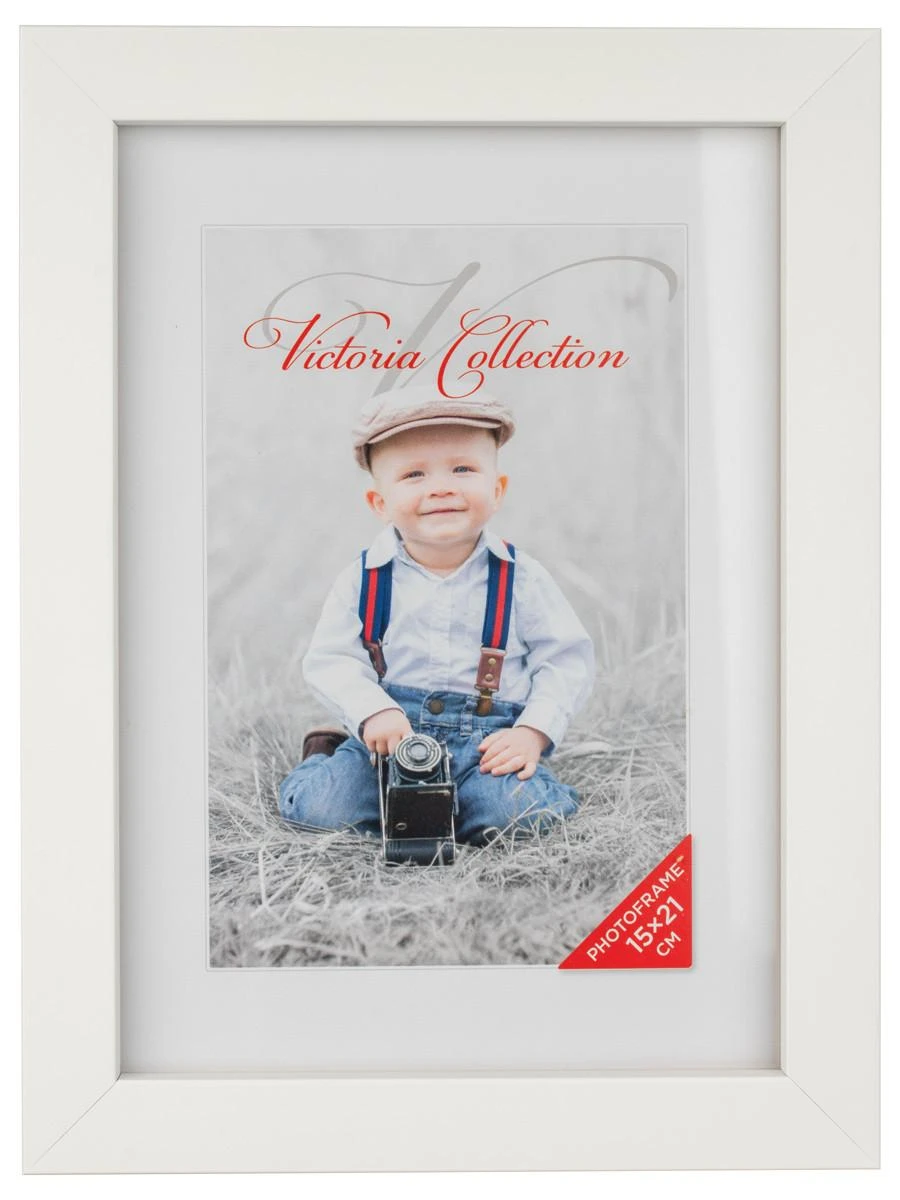 Victoria Collection Cubo nuotraukų rėmelis 15x21, baltas