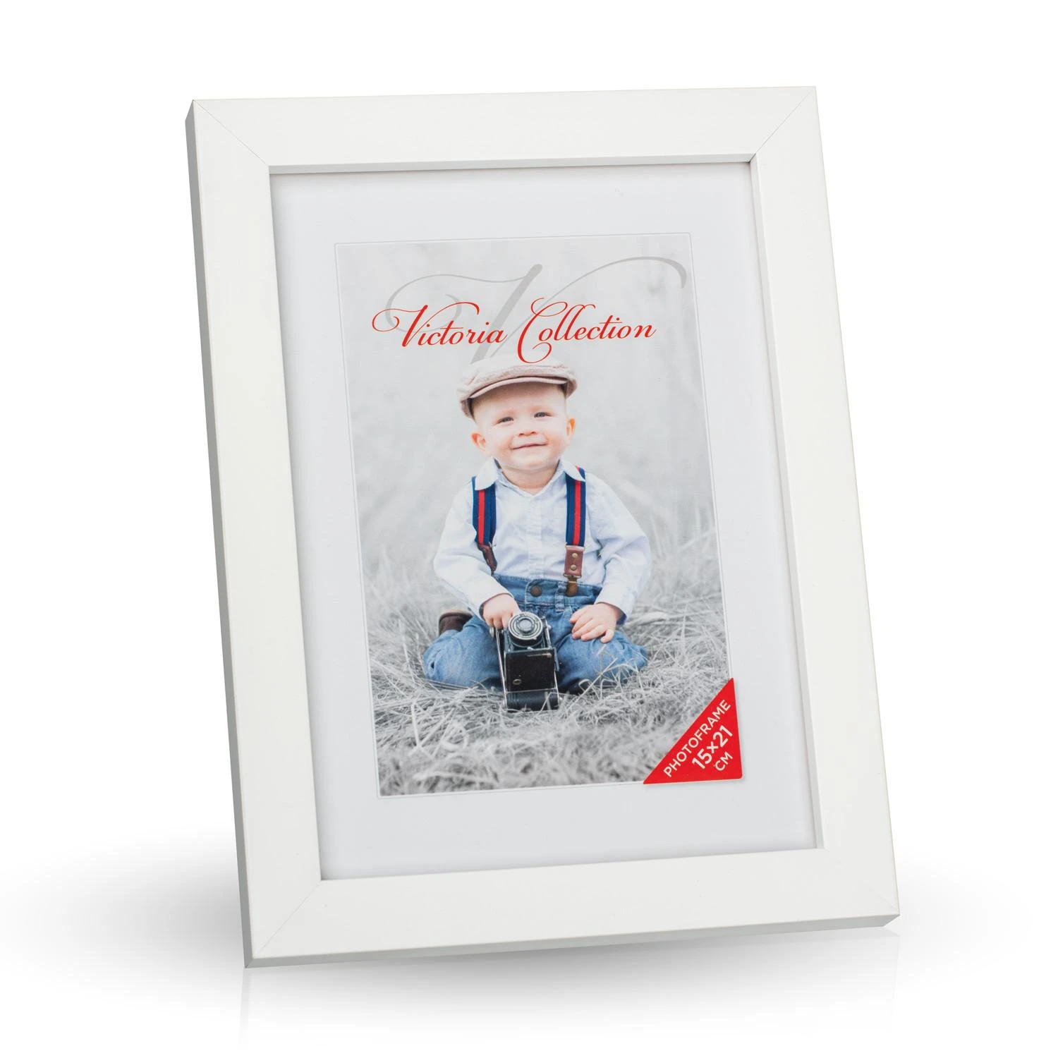 Victoria Collection Cubo nuotraukų rėmelis 15x21, baltas