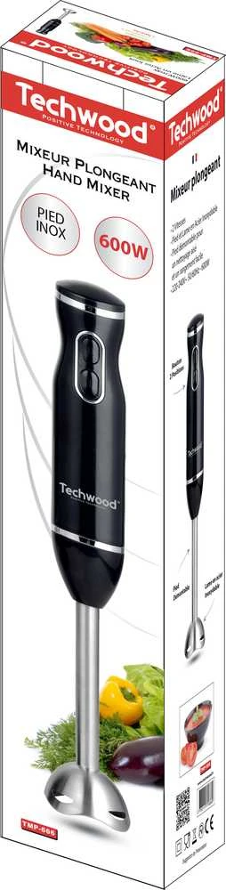 Virtuvinės svarstyklės „Techwood“ rankinis trintuvas TMP-666 (juodas)