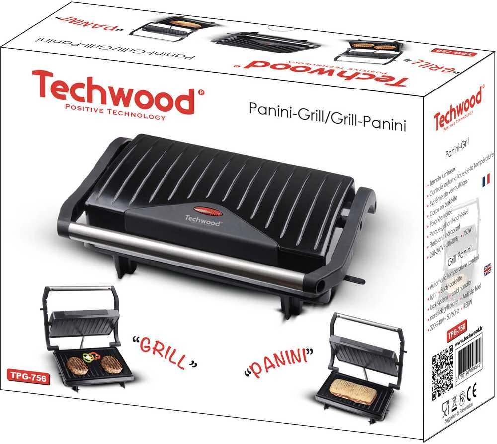 Virtuvinės svarstyklės Techwood Panini grill TPG-756