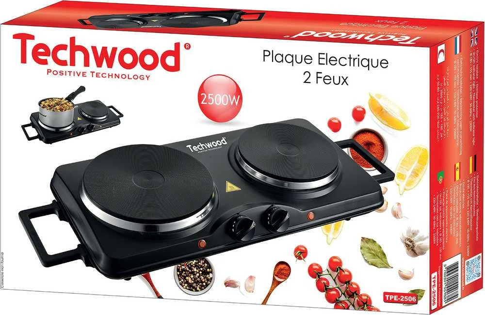 Virtuvinės svarstyklės Techwood stalinė viryklė TPE-2506