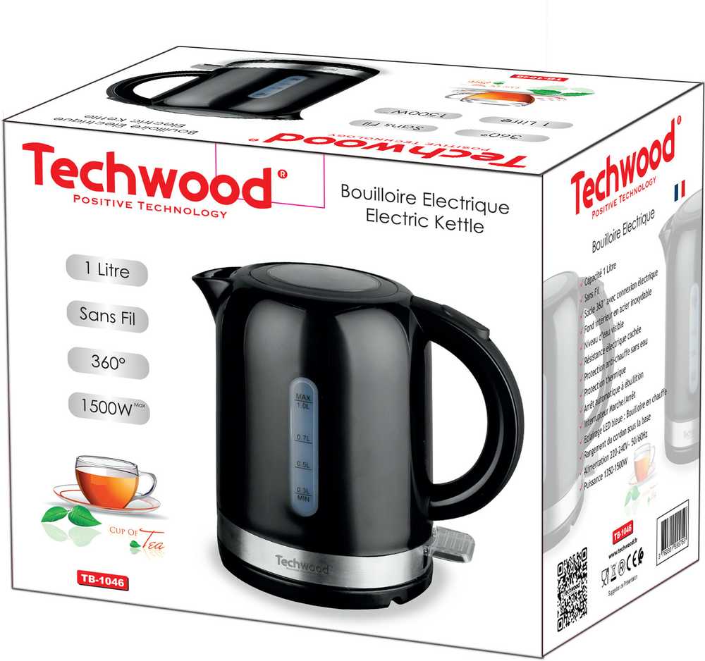 Virtuvinės svarstyklės Techwood virdulys TB-1046 1L