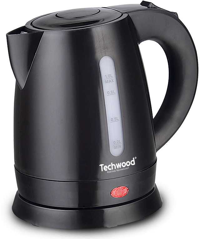Virtuvinės svarstyklės Techwood | Virdulys | TB-1056 | Electric | 1600 W | 1 L | 360° rotational base | Juodas