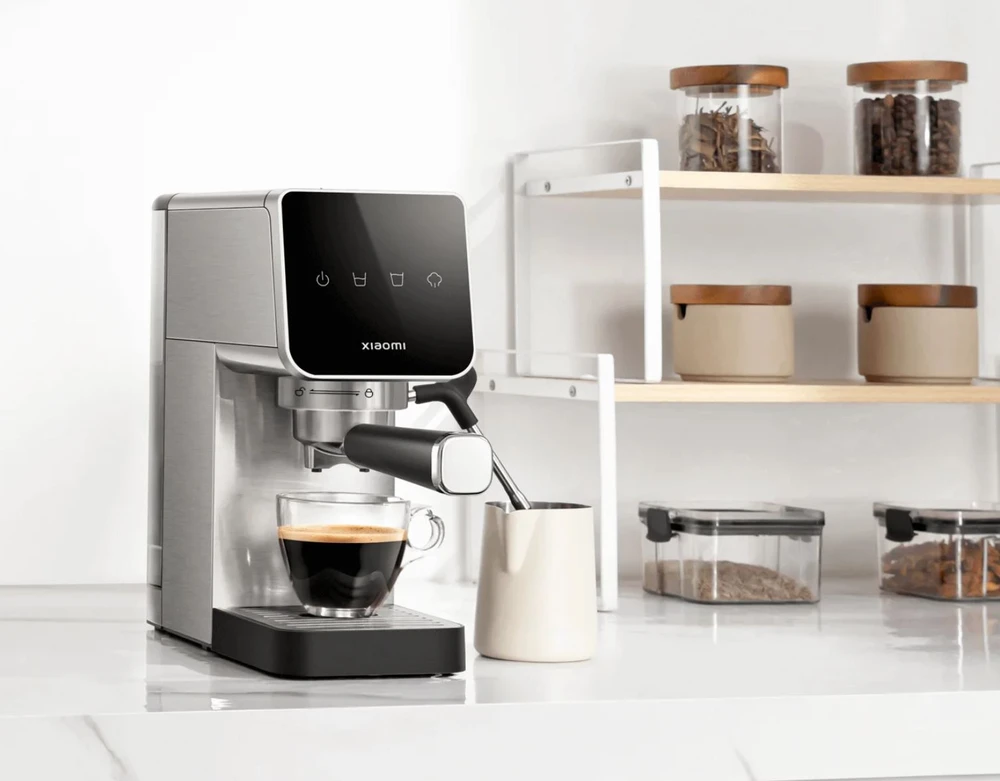 Kavos aparatas Xiaomi Espresso Aparatas | Slėgis 20 bar | Su pieno plakikliu | Semi-automatinis | 1350 W | Sidabrinis/Juodas