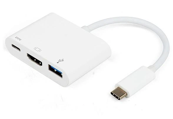 Vivanco adapteris USB-C – HDMI 3in1, baltas (34293)