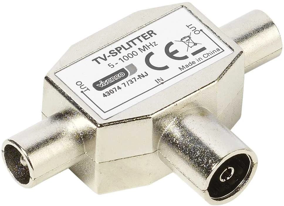 Vivanco antena cable splitter TV