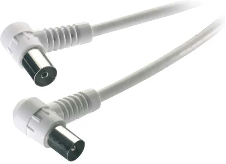Vivanco antenos kabelis su kampu 1,5 m, baltas
