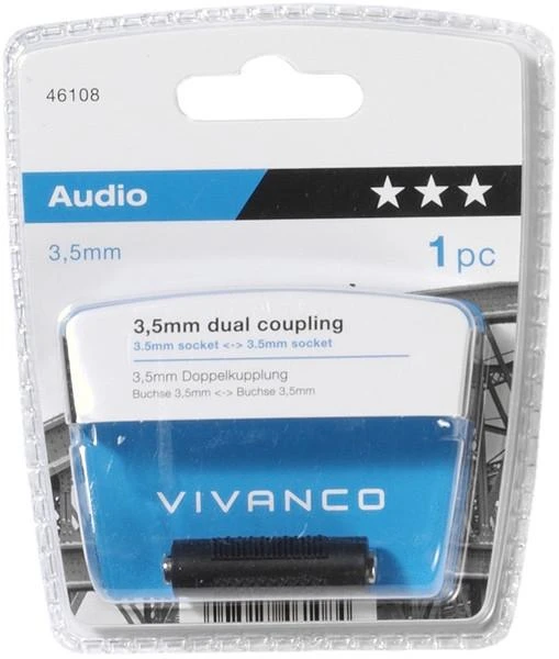 Vivanco 3,5 mm garso jungtis pakuotėje