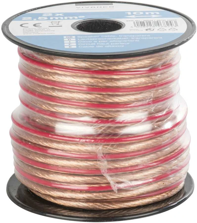 Vivanco kabelis 2x2,5 mm 10 m ritė (46824)