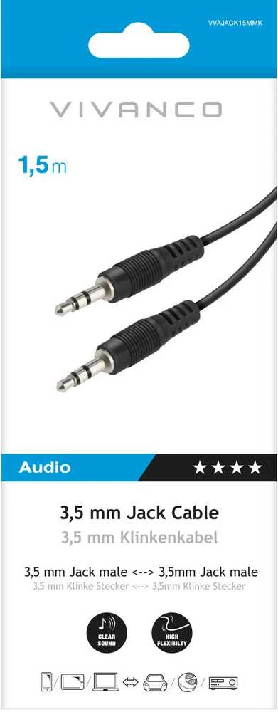 Vivanco cable 3.5mm - 3.5mm 1.5m