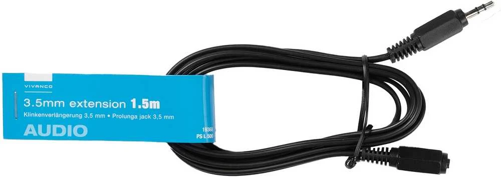 Vivanco 3.5mm audio ilgintuvas su pakuotės etikete