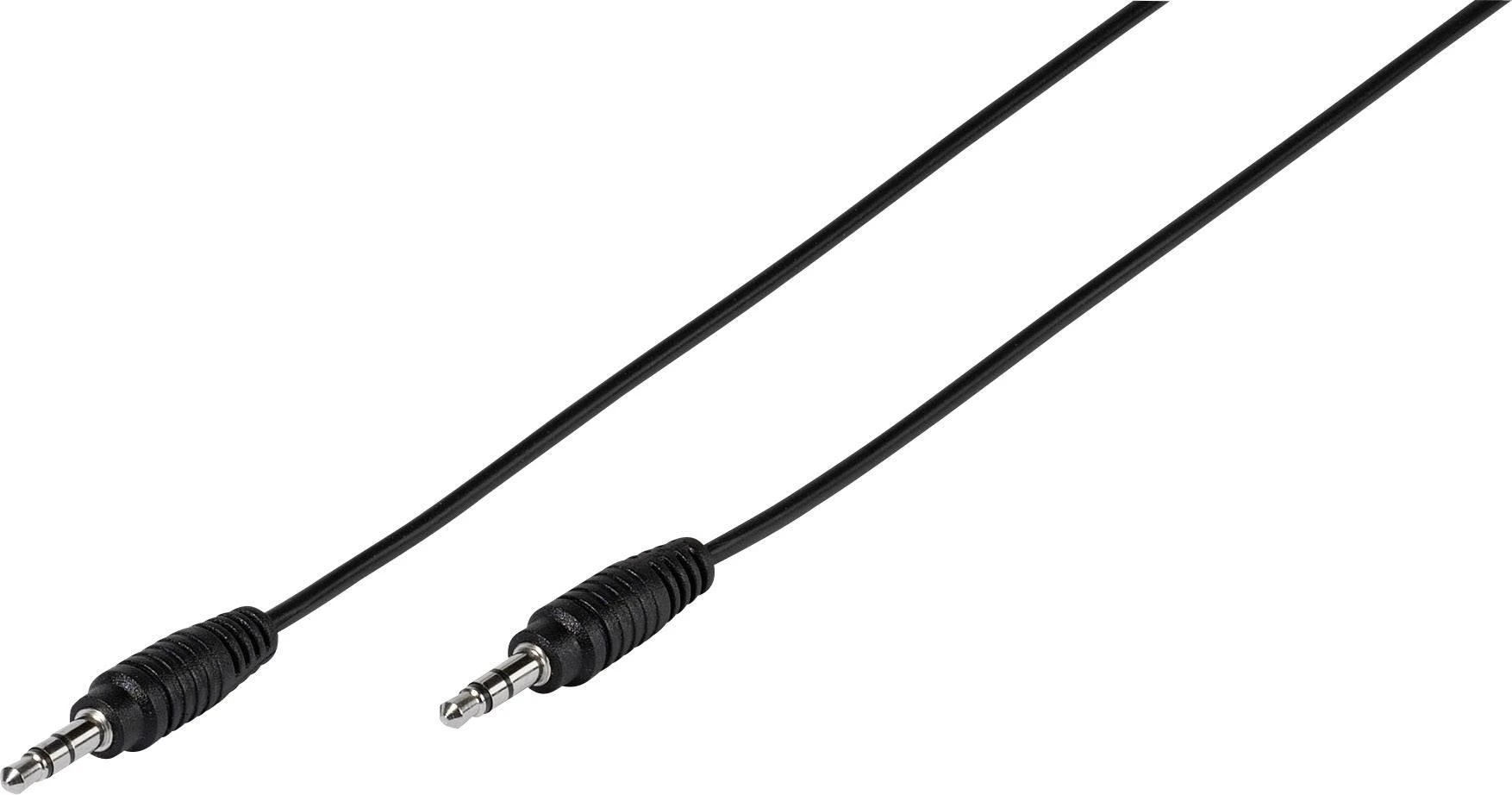 Vivanco kabelis 3,5 mm - 3,5 mm 1 m, juodas (35810)