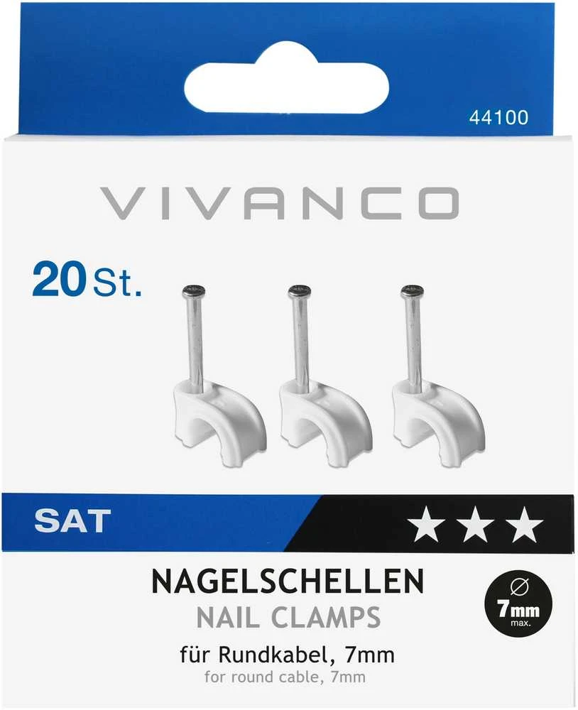 Vivanco cable clip 7mm 20pcs
