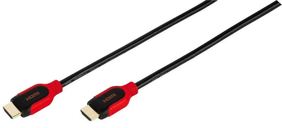 Vivanco HDMI laidas su raudonomis jungtimis
