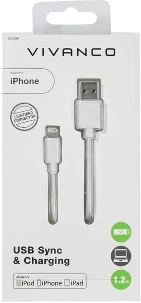 „Vivanco“ laidas „Lightning“ – USB 1,2 m (36299)